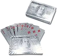Baralho Dólar Prata Brilho Luxo Poker Cartas Truco Jogos