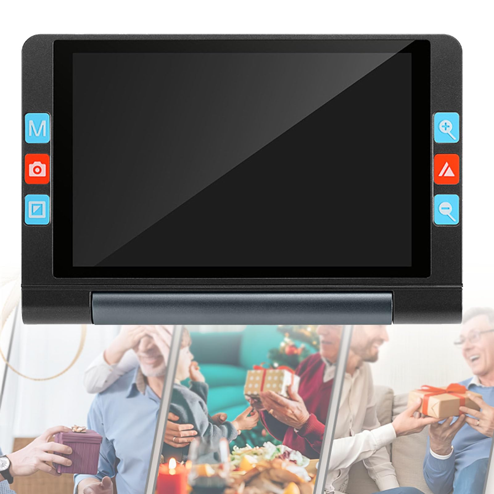 Lupa Digital de Video, Ayuda de Lectura electrónica con Pantalla HD de 8 Pulgadas, Lupa Grande de 2 a 20 aumentos Que Proporciona un área de visualización uniformemente iluminada,