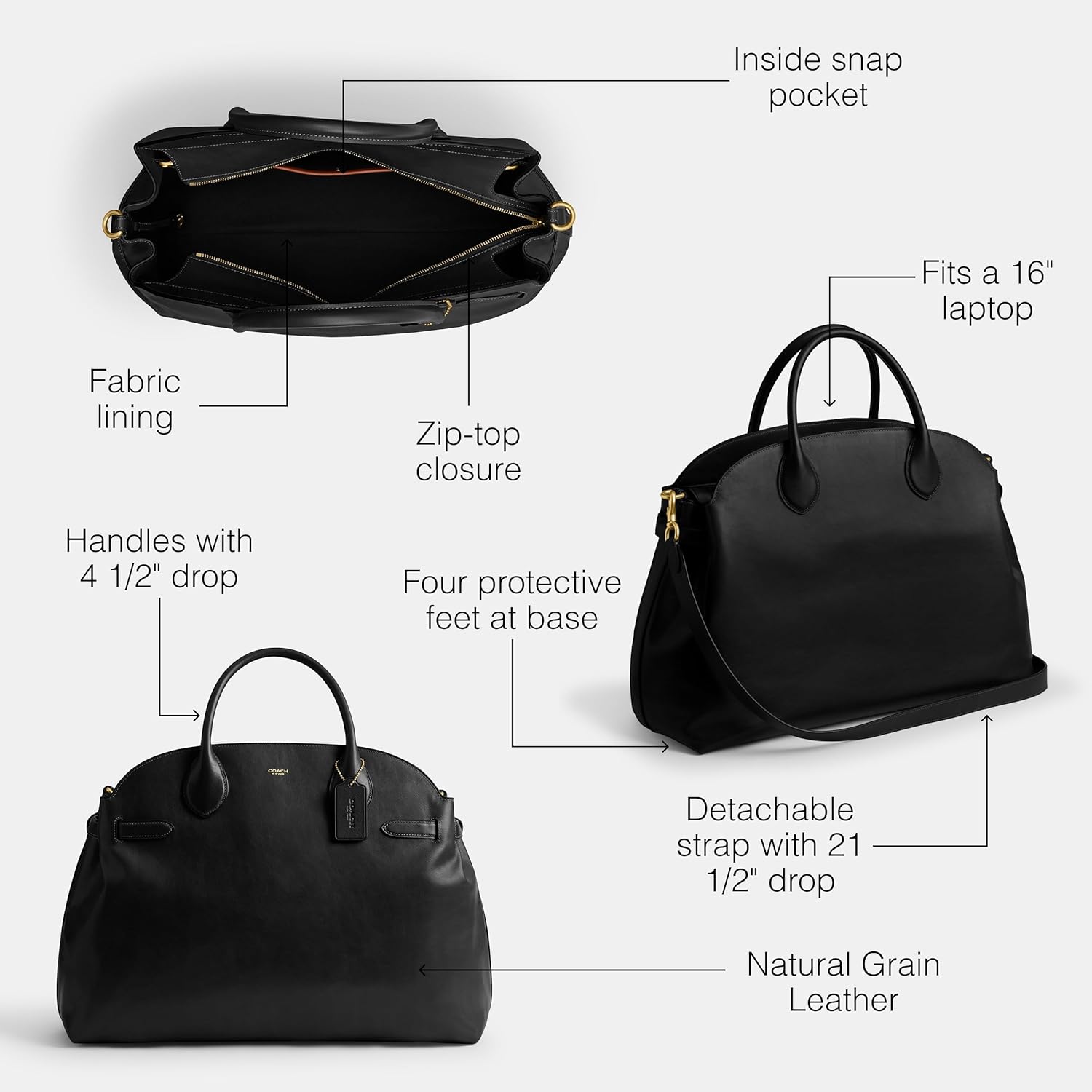 COACH Soft Empire Carryall 48 - Image 3