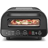 CHEFMAN Indoor Pizza Oven - Makes 12 Inch Pizzas in Minutes, Heats up to 800&deg;F - Countertop Electric Pizza Maker with 5 Touchscreen Presets, Pizza Stone and Peel Included - Stainless Black 12 inch Stainless Black