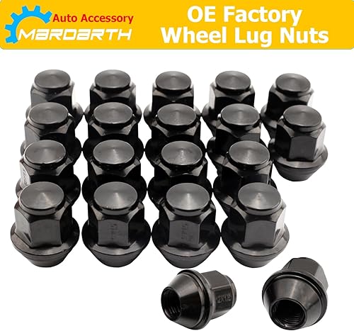 Miniatura 7 de Juego de 20 tuercas de rueda de fábrica OEM de 0.472 in x 1.5 para Focus Fusion Escape Ranger MKC MKZ Fiesta Stock Ruedas grandes de bellota asiento