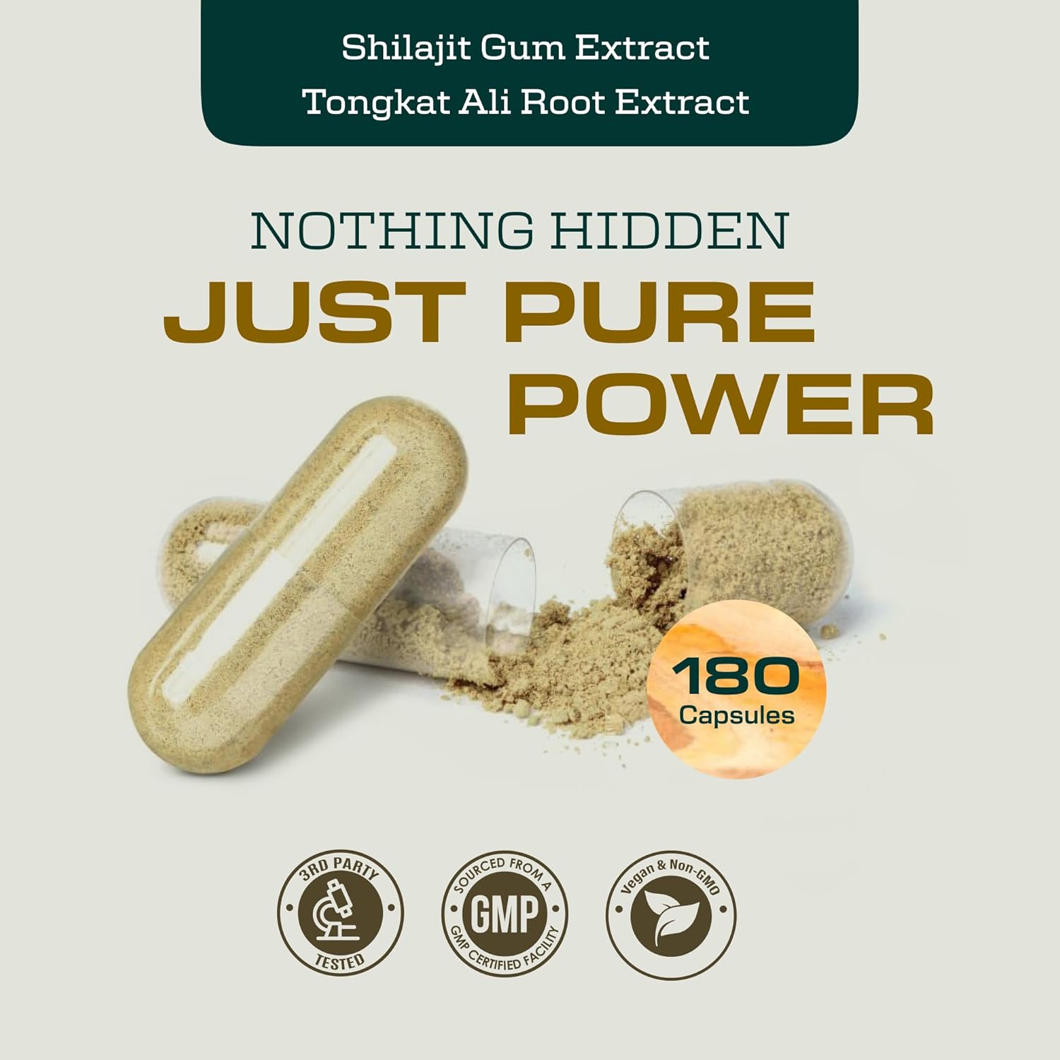 Shilajit and Tongkat Ali for Men and Women – Pure Shilajit Capsules w/High Potency Fulvic Acid & Trace Minerals – Shilajit for Men with Natural Testosterone Support for Energy & Muscle Growth - Image 6