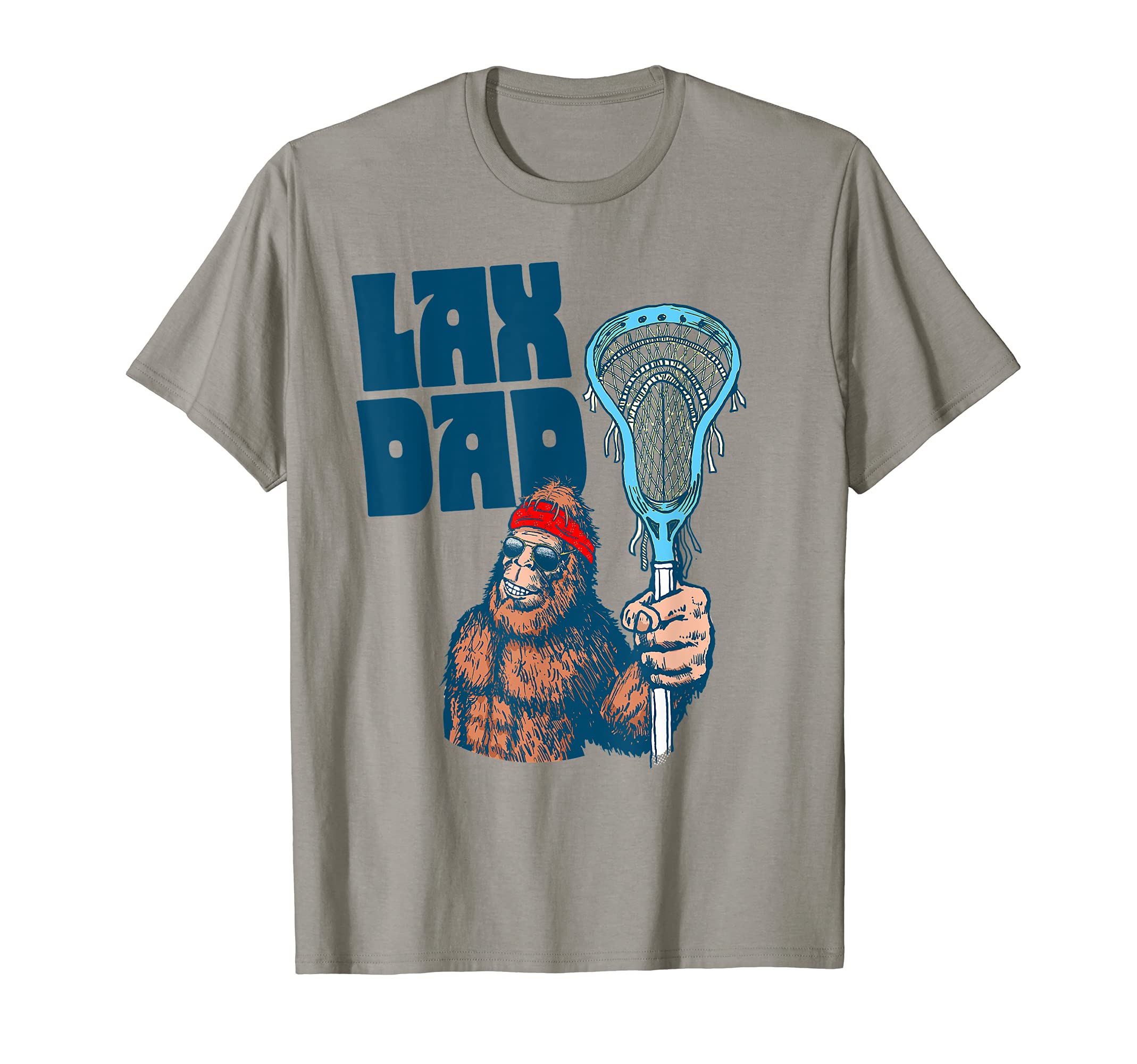 Giant Step Lacrosse GearLax Dad! Funny Sasquatch Lacrosse Fan Daddy Bigfoot Beard T-Shirt