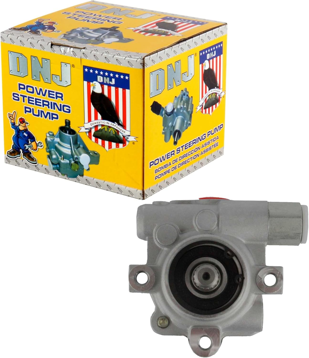 DNJ PSP1039 New Power Steering Pump for 2001-2004 Ford Focus 2.0L L4 8V SOHC 1989cc