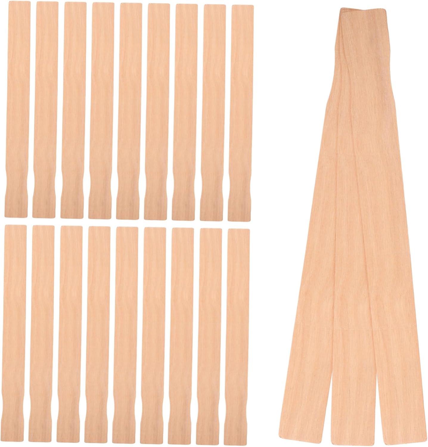 GLEAVI 100pcs Wooden Paint Mixing Sticks for Effortless Paint Stirring Manual Mixing Rods for Crafting and Construction Projects