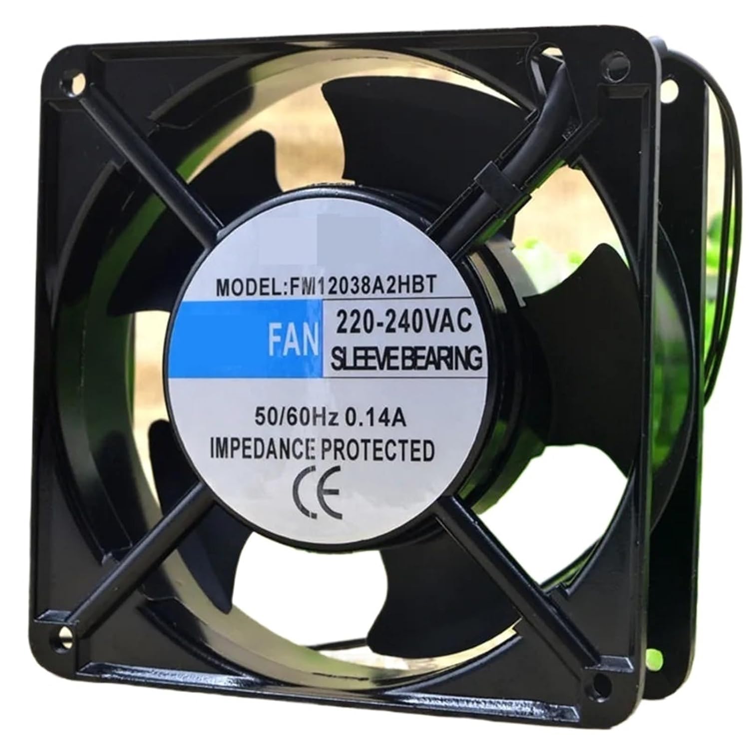 for FM12038A2HBT AC 220-240V 50/60Hz 0.14A 12cm 12038 120x120x38mm Cooling Fan