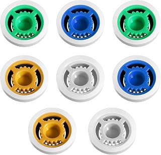 8 Pcs Shower Flow Reducer Limiter, Shower Head Flow Restrictor, 1.5/1.8/2.0/2.5 GPM Water-Flow Saver Adapter for Showers Head and Handheld for Bathroom, Toilet, Kitchen, Universal Size