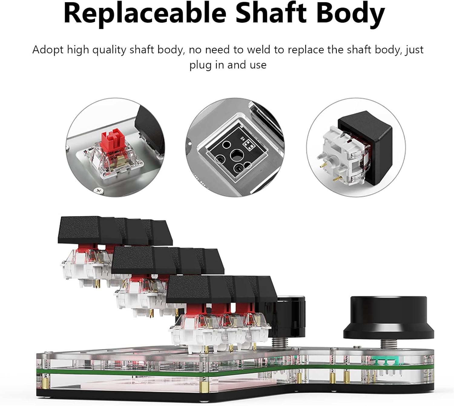 One Handed Programmable Mechanical Keyboard, 9 Keys 3 Knobs RGB Programmable Macro Keyboard, Custom Shortcut, Dual Mode Connection, Gaming Keyboard!