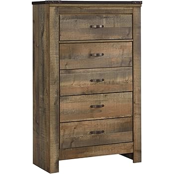 Amazon Com Ashley Furniture Signature Design Willowton Chest Of Drawers Contemporary Driftwood Inspired Dresser Two Tone Finish Furniture Decor