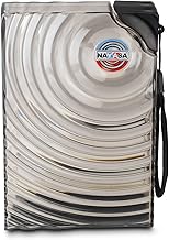 Nayasa Notebook Alpha Bottle- 580 ML, Stylish Look And Slim Water Bottle, Side Lid With Small Band Attached For Easy Holding, Compact Size, Light Weight, Ideal Usage For School & College, Black