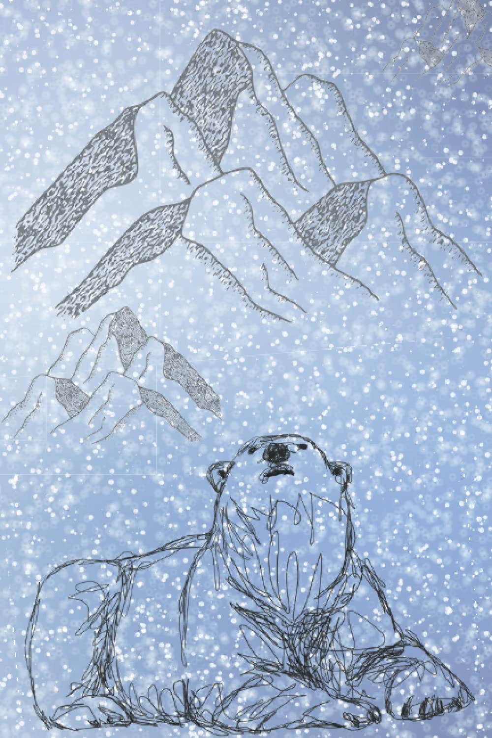 Polar Bear Northern Lights Notebook: 6x9, 120 Lined Pages, Journal for Polar Bear Lovers