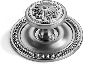 Round Brushed Nickel Cabinet Knob with Backplate - 321+305, 2-1/2 in (64 mm) · Zinc Alloy · 10-Pack