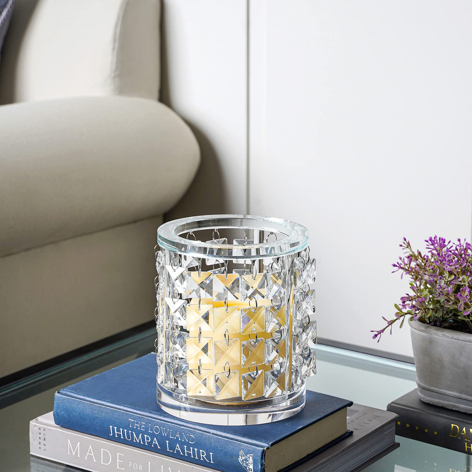 Pure Home + Living Bling Crystal Candle Holder