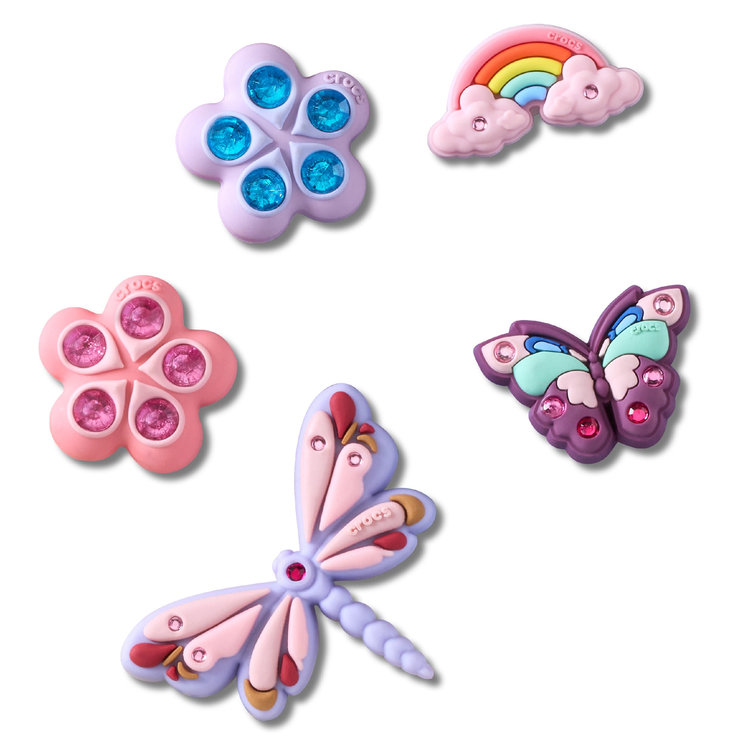 Crocs Unisex Jibbitz Charms, Magical Garden Bug 5 Pack