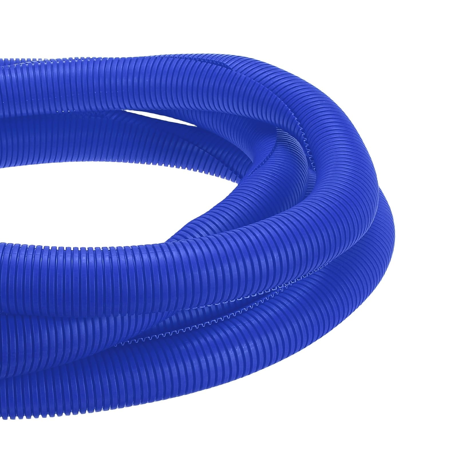 DMiotech 20ft Wire Loom Split Tubing 2 Inch, Cord Protectors from Pet Flexible Conduit Cable Management for Office Home Garden, Blue โ image 1