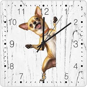 Amazon.com: Swavecat Chihuahua Decorative Wall Clock Chihuahua Dog ...