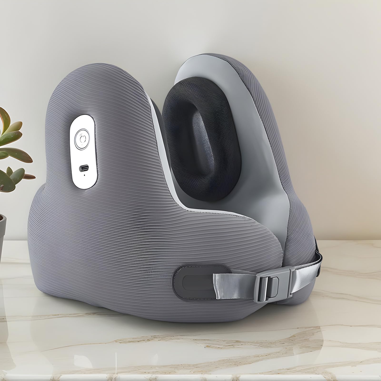 Cuscino Da Viaggio Cervicale Auricolari Wireless E Fibbia Regolabile | Cuscino Per Collo Schiuma Morbida Portatile Antirumore Auto Aereo Lunghi Viaggi Viaggio Su Strada Pendolarismo Casa Adulti E