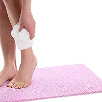 Vista 25 de ENKOSI Alfombra antideslizante para ducha y baño Loofah - Comodidad acolchada suave - Sin ventosas para bañeras lisas o texturizadas - Drenaje