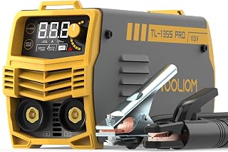 TOOLIOM 135A 110V Mini Stick Welder MMA ARC DC Inverter Portable Welder with Hot Start, Arc Force, Anti-Stick - Beginner-Friendly