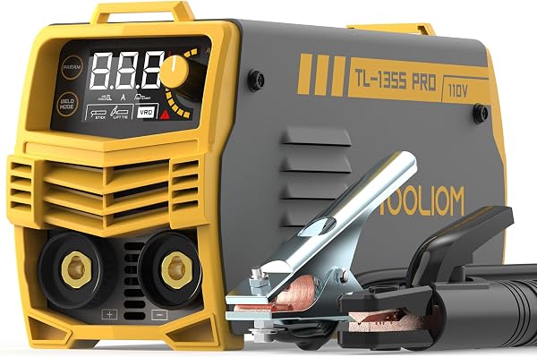 TOOLIOM 135A 110V Mini Stick Welder MMA ARC Welder Machine DC Inverter Welder with Hot Start, Arc Force and Anti-Stick Portable Welding Machine