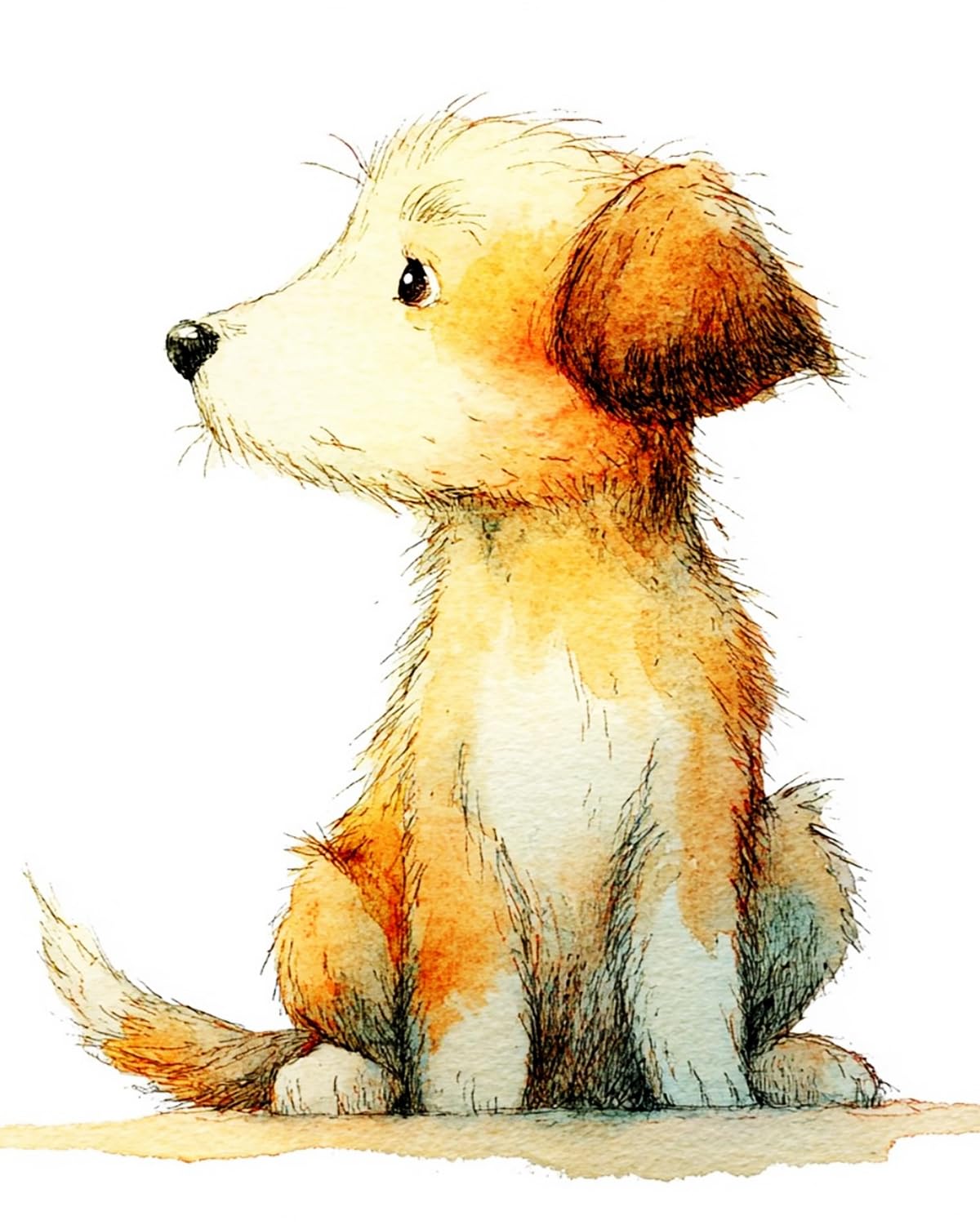LIUBAISHI Paint by Numbers for Adults – 16x20 Canvas | Oil Painting Kit for Home Decor, Stress Relief Craft, Gift for Adults with Paints and Brushes-Cute Puppy