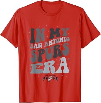 NBA in My San Antonio Spurs Era Retro Wave Logo T-Shirt