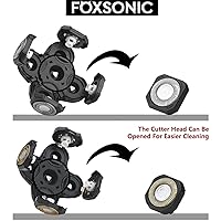 Vista 7 de 2 cabezales de repuesto universales de 5 cuchillas para afeitadora de cabeza, cuchillas de repuesto para afeitadora de cabeza