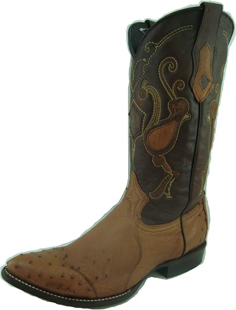 Cuadra Bota Piel De Avestruz De 3 Piezas Vaquera Oval Miel : Amazon.com.mx:  Ropa, Zapatos y Accesorios