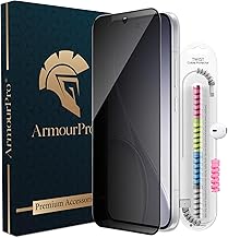 ArmourPro Privacy Tempered Glass Compatible for OPPO Reno 15 Pro Mini (6.32 Inch) Edge-to-Edge Protection Coverage with Easy Installation kit & Cable Protector | Anti-Spy Guard