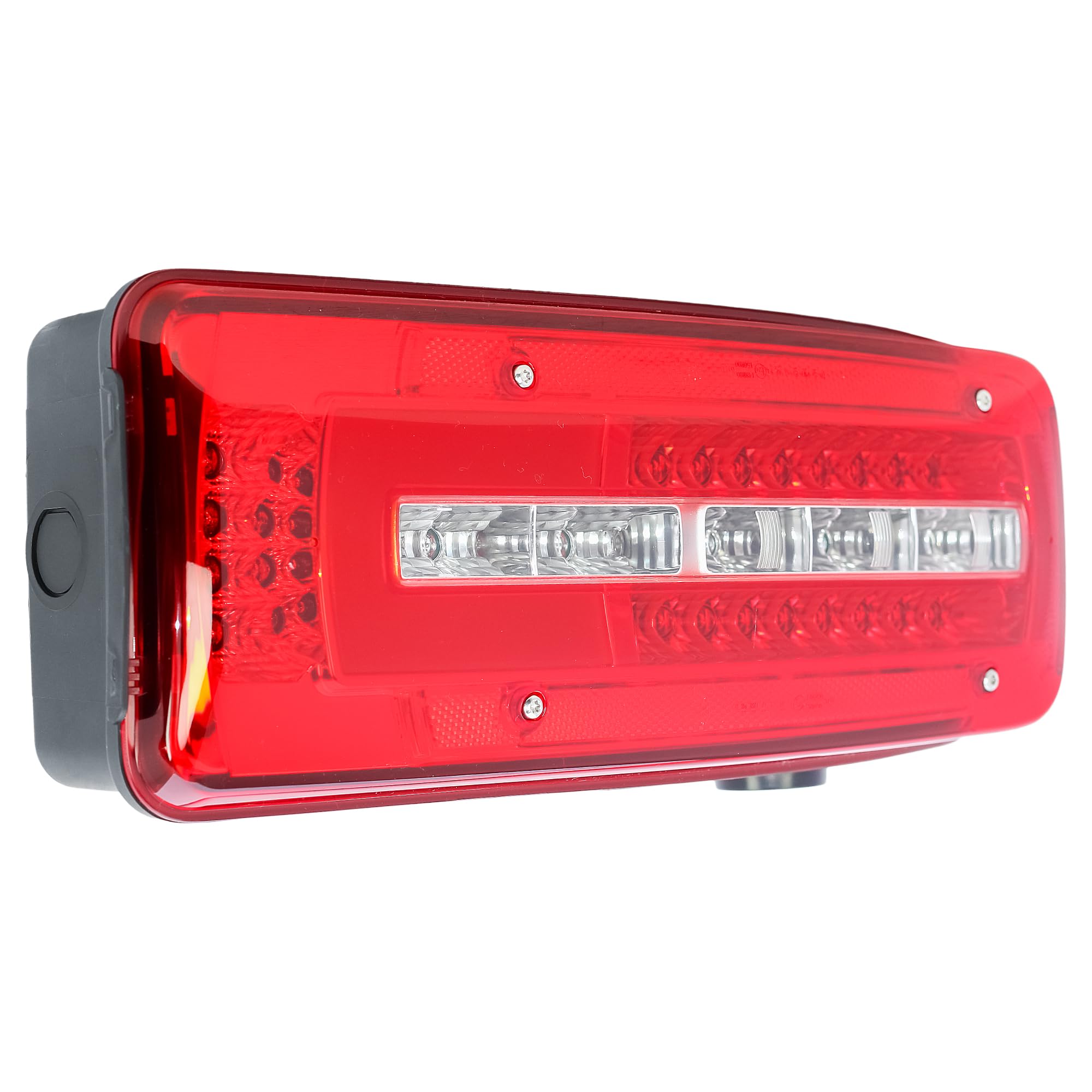 LONGLING Luz trasera trasera derecha 24 V LED luz trasera con detector de marcha atrás enchufe en la parte trasera para camiones DAF XD CF XF XG XG+