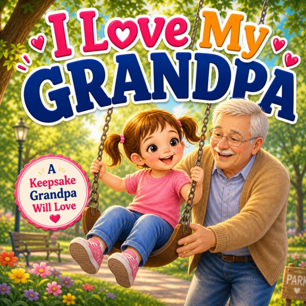 I Love My Grandpa: A Personalized Keepsake Story About Love, Hugs, and Special Memories (Three Hearts Publishing Gift Book Collection)