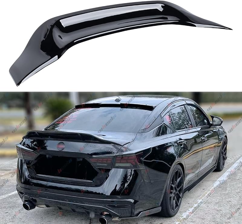 Rear Spoiler Fits for 2019-2026 Nissan Altima Sedan S SV SR SL | Gloss Black R Style Duckbill Trunk Wing, ABS Exterior Accessory - WheelX