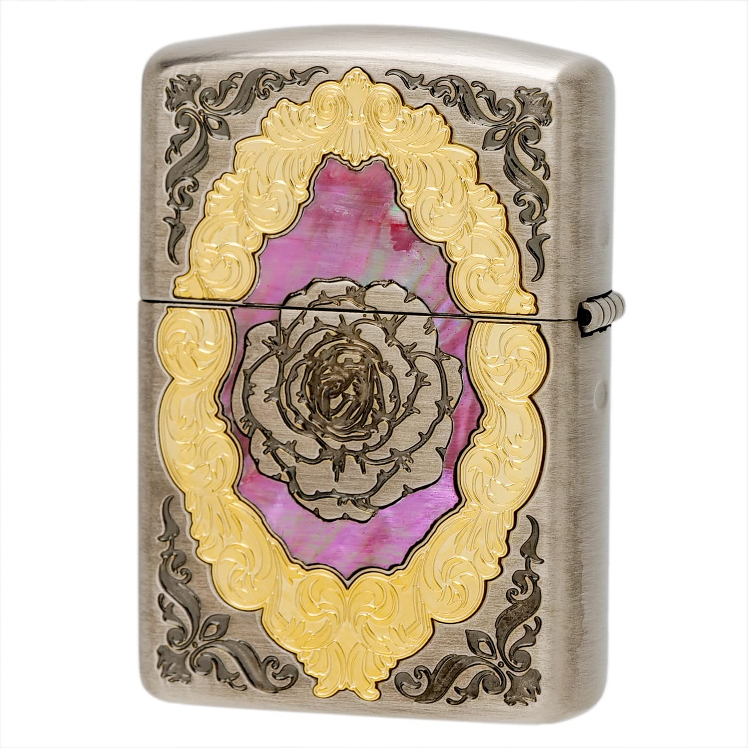 Amazon.co.jp: ZIPPO(ジッポ) ライター アーマー バタフライ & ローズ 