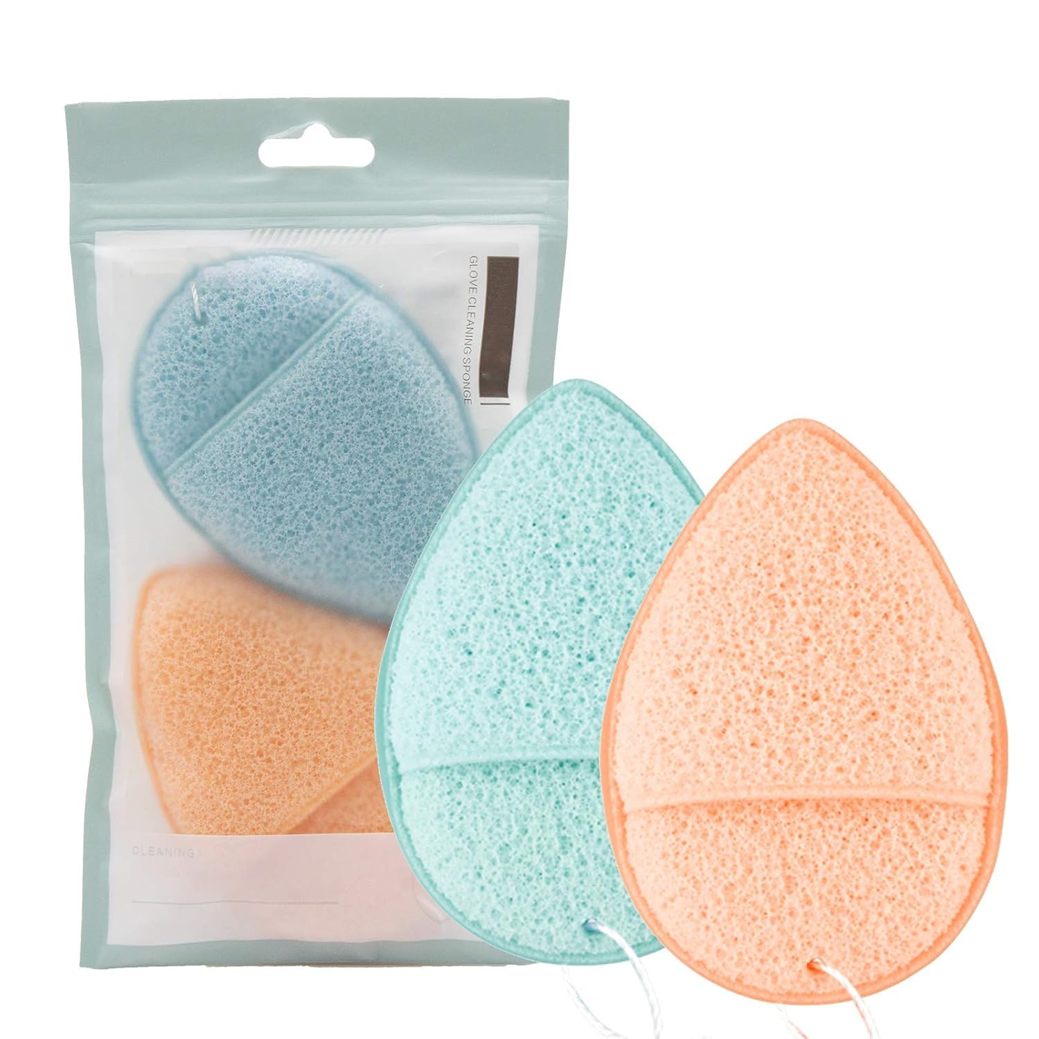 Face Cleansing Sponge Makeup Remover Sponge Set, Cleansing Puff, Colorful Facial Sponges for Face Wash, Facial Sponges for Face Wash Reusable Makeup Removing Exfoliating Pads for Daily Cleansing, Pack of 2-image-33