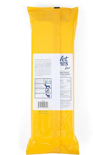 Miniatura 31 de Wet Ones Toallitas multiusos para perros con aloe vera, aroma tropical Splash - Toallitas de baño para mascotas en bote para patas de perro y uso