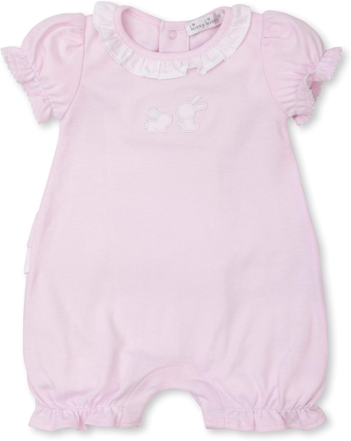 Kissy Kissy BabyGirls Infant Pique Bunny Fam Short PlaysuitPink69
