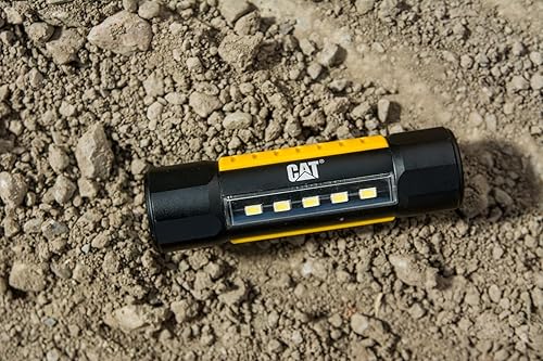 Miniatura 5 de Cat CT3410 - Luz táctica de aluminio de doble haz, haz superior de 275 lúmenes, luz de panel de inundación de 200 lúmenes, negroamarillo