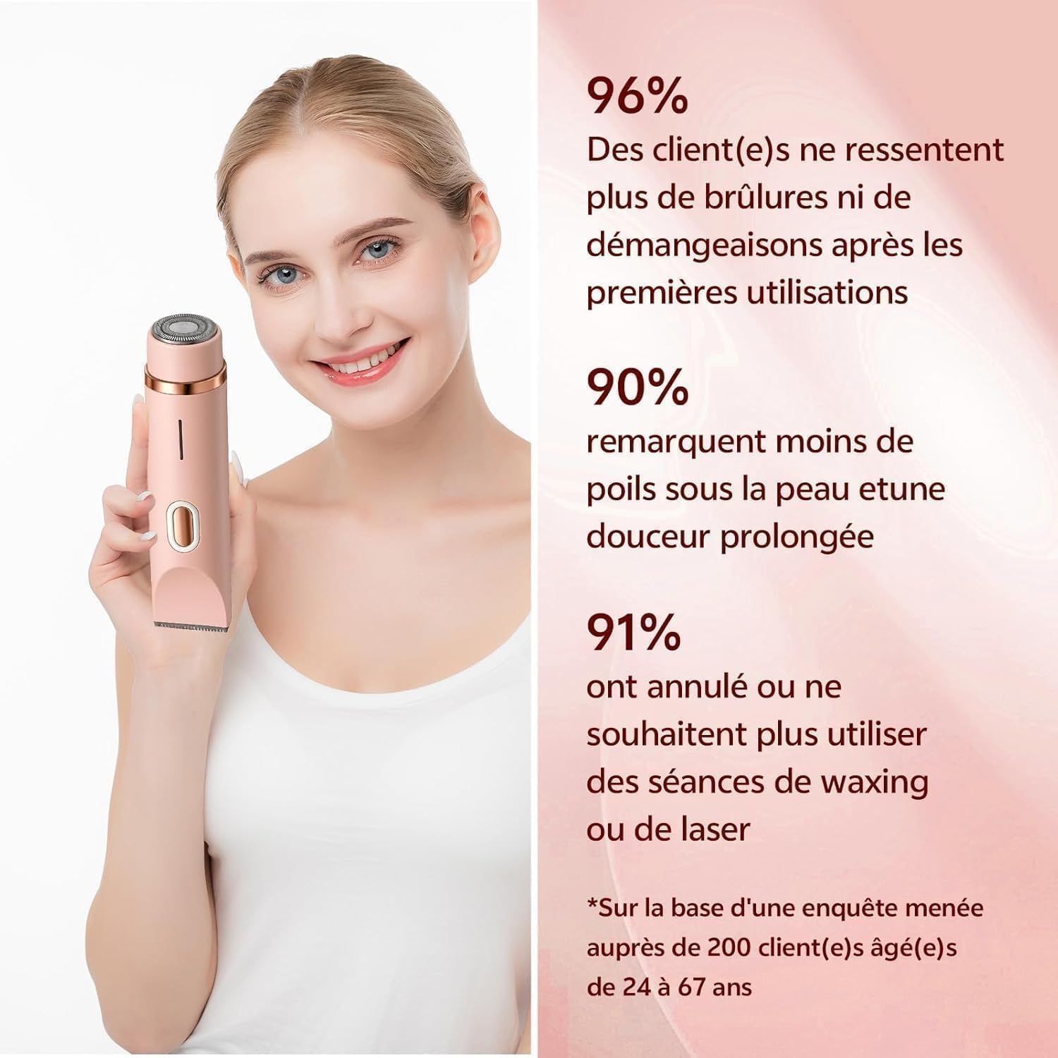 Maquinilla Mujer, Afeitadora Corporal 2 en 1, Maquinilla Electrica Femenina para Zona Intima Axilas Piernas y Piel Sensible ，azul y púrpura(2PCS)