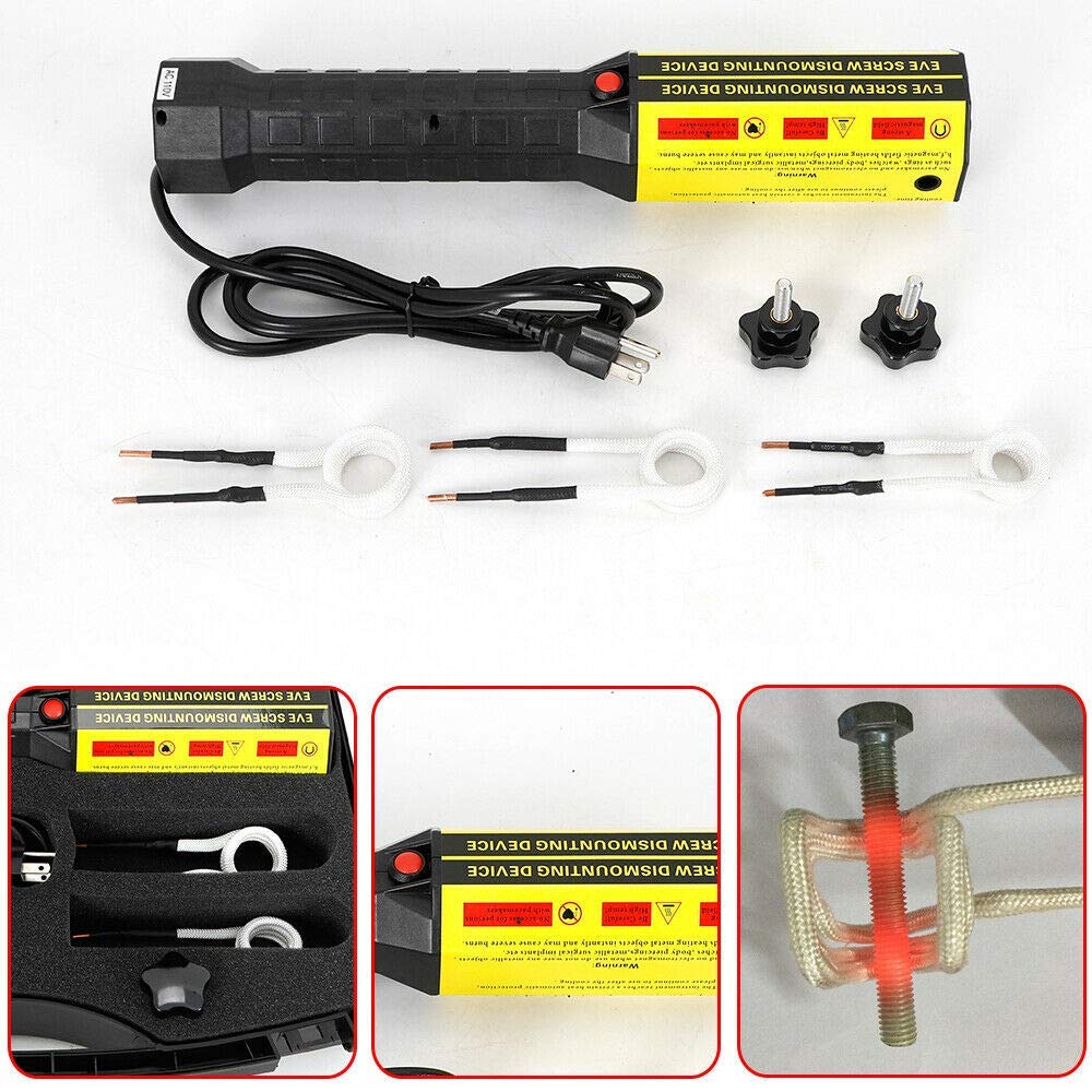 Kit de Chauffage par Induction par Induction Magnétique, 1200W Appareil de Chauffage par Induction Magnétique Portatif Outil de Chauffage Automobile sans Flamme