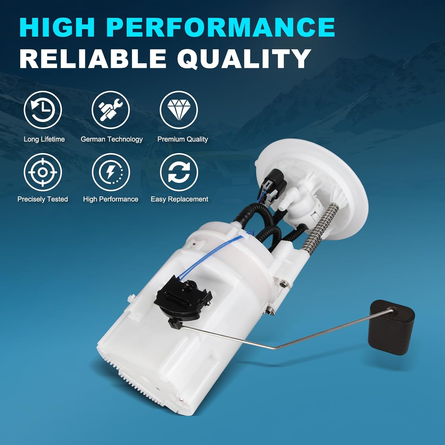 Fuel Pump Module Assembly Compatible with 2009-2011 Toyota Tundra Sequoia V8 5.7L Flex Fuel | w/Sending Unit Direct Replacement OE# 77020-0C090 770200C090 E8942M FG1980