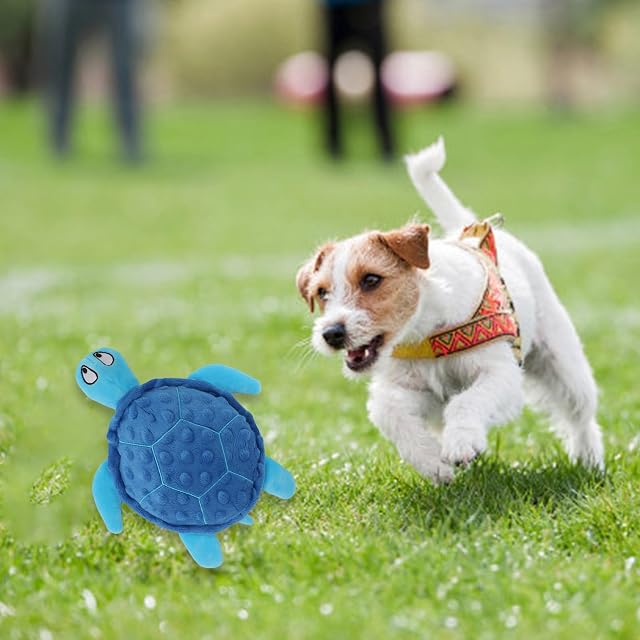 Foto 6 de 8 de MHADBKH Juguete masticable para cachorros con forma de tortuga chirriante molar de dibujos animados