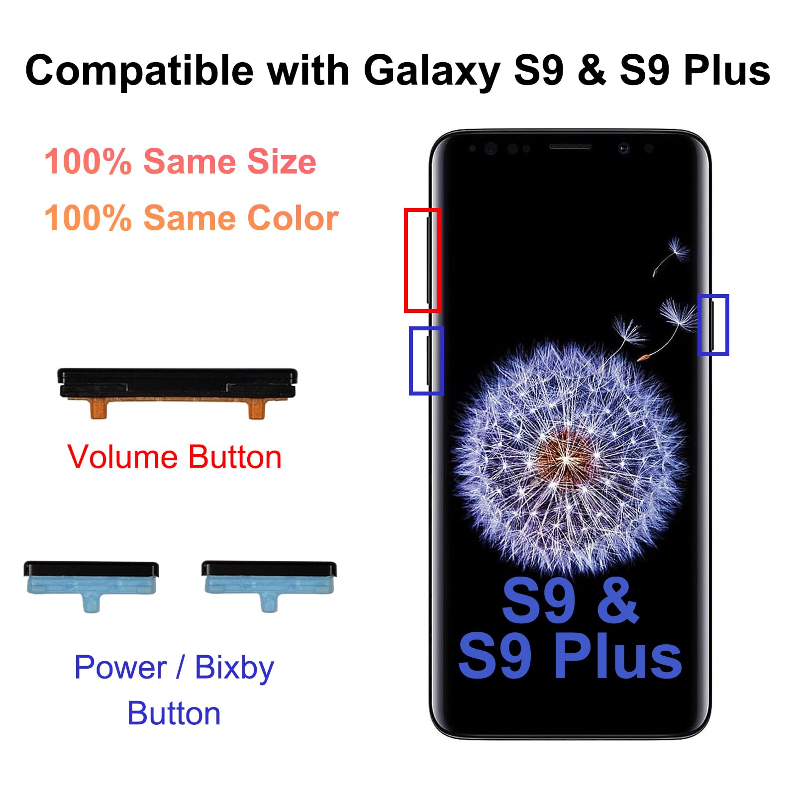 Amazon.co.jp: Galaxy S9 & S9 Plus 電源ボリュームボタン交換用修理