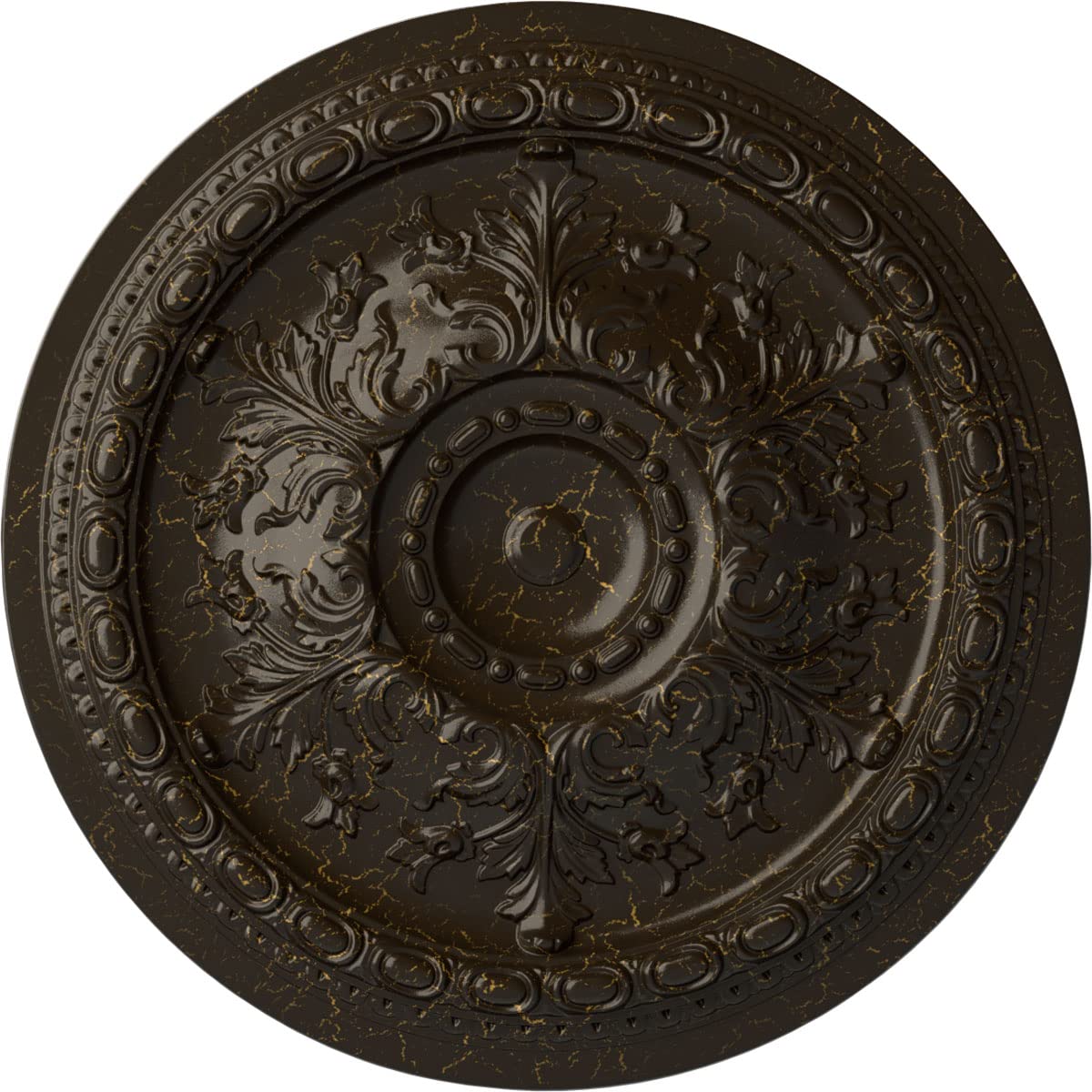 Médaillon de plafond haut de gamme style cuivre antique moulure Oslo