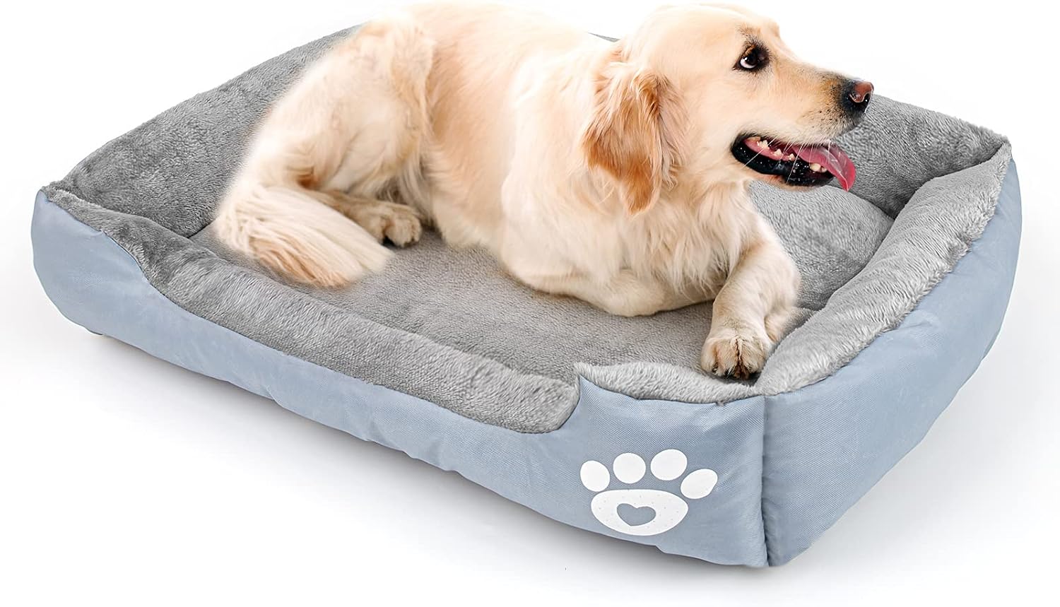 Dog Bed for Medium Dogs, Warming Washable Rectangle