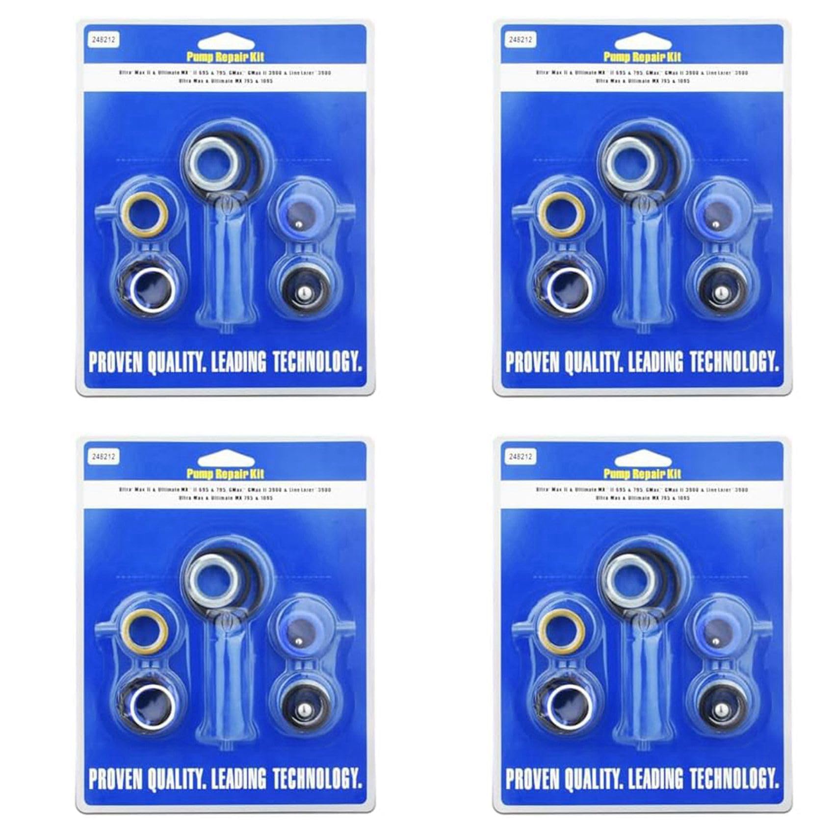 Jnchdghwa As Shown 248212 Pump Repair Kit For Gracoairless Paint Sprayer Ultra Max Ii 695 795 Linelazer 3900 Aftermarket 4Set