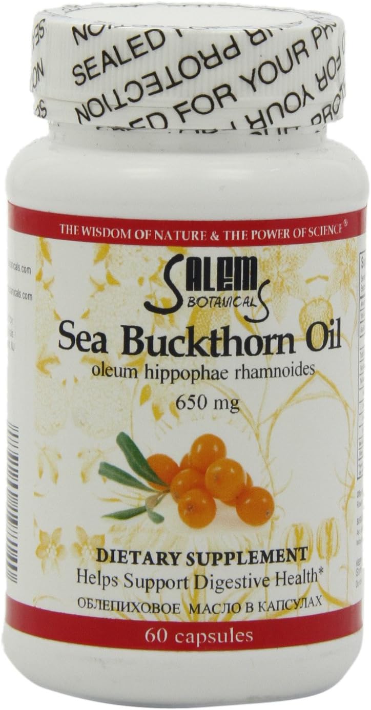 Salem Botanical Nutritional Supplement Capsules, Sea Buckthorn, 60 Count