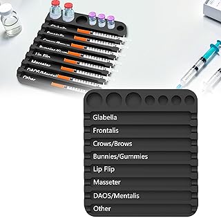 Aesthetic Practitioner Spray Holder with 8 Slots, Bottle Holder and Nurse Combination Storage Box for Syringes