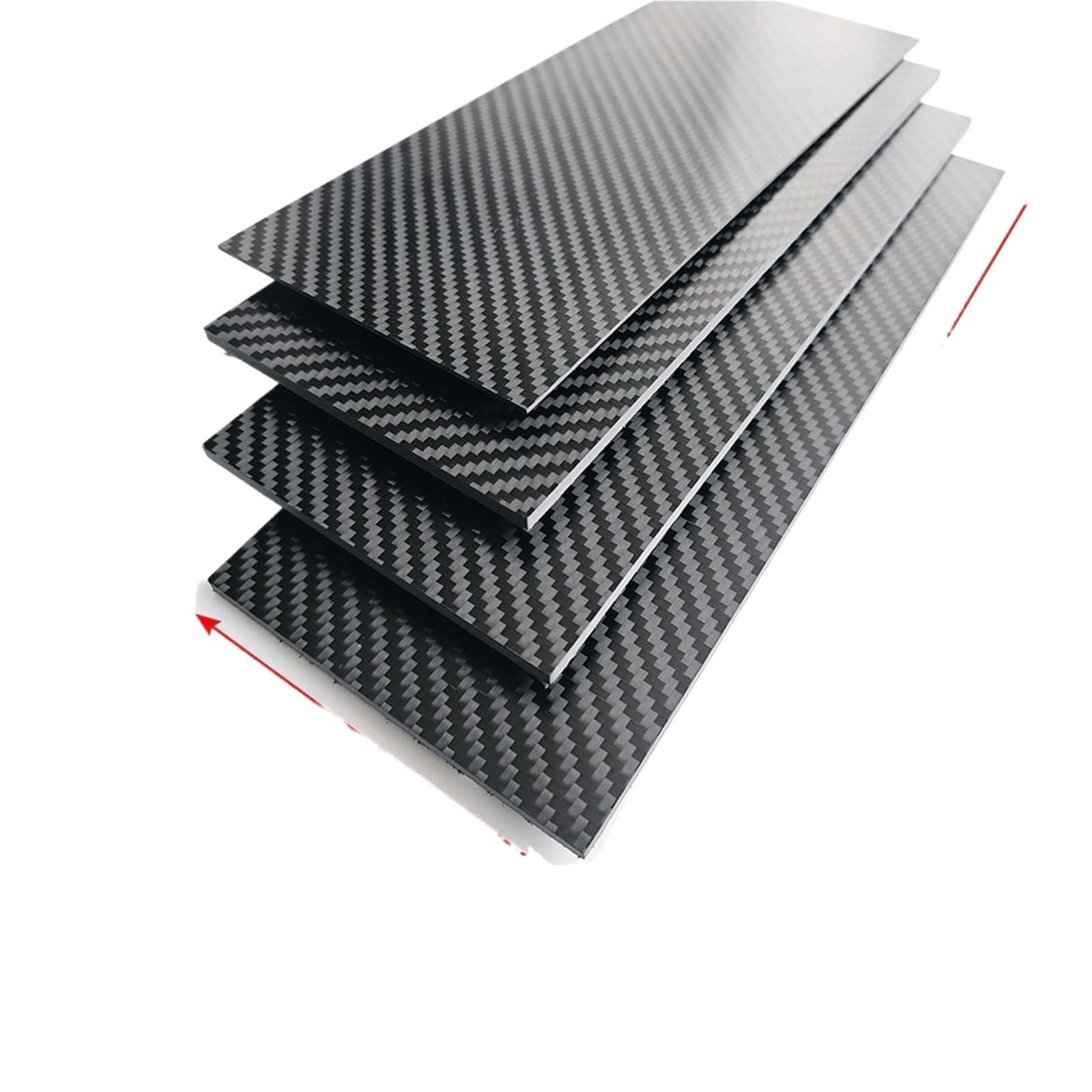 Arkusz z włókna węglowego, Arkusze z włókna węglowego 3K 100x250mm 0,5-5mm Twill Matte do latawców samolotów RC(2.0mm Twill Matte)