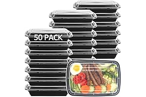 50 Pack Meal Prep Containers 28oz With Lids