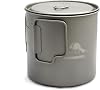 TOAKS Titanium Camping Pot Cup375ml, 450ml, 550ml, 650ml, 750ml, 800ml, 900ml … 650ml[POT-650-L]